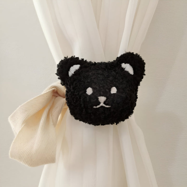 Vorhanghalter aus Plüsch in Teddybärform fürs Kinderzimmer