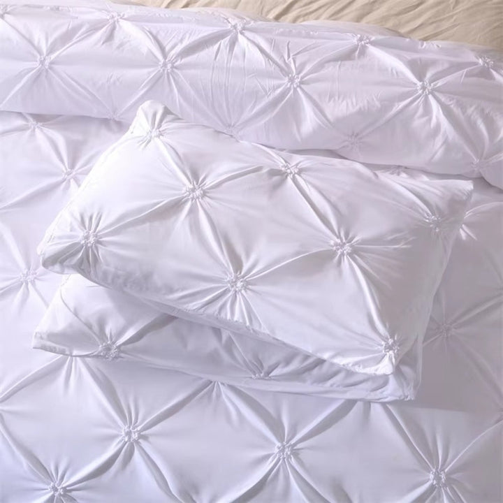 Bettwäsche-Set mit Rippstruktur, 3-teilig