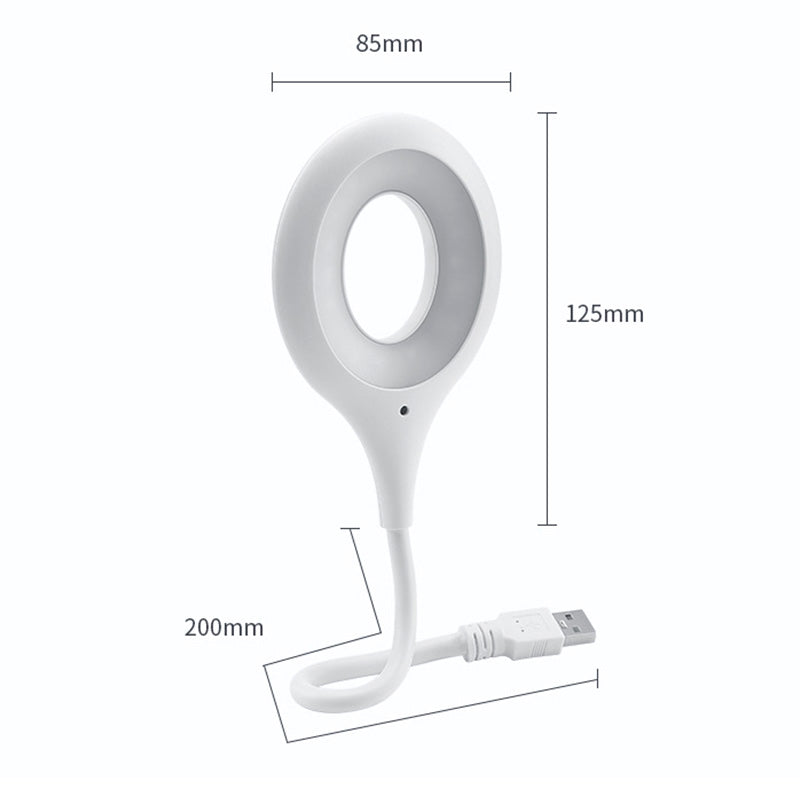 Sprachgesteuerte USB LED Lampe – High-Tech Schreibtischlampe mit Ringlicht & flexiblem Arm