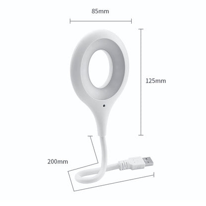 Sprachgesteuerte USB LED Lampe – High-Tech Schreibtischlampe mit Ringlicht & flexiblem Arm