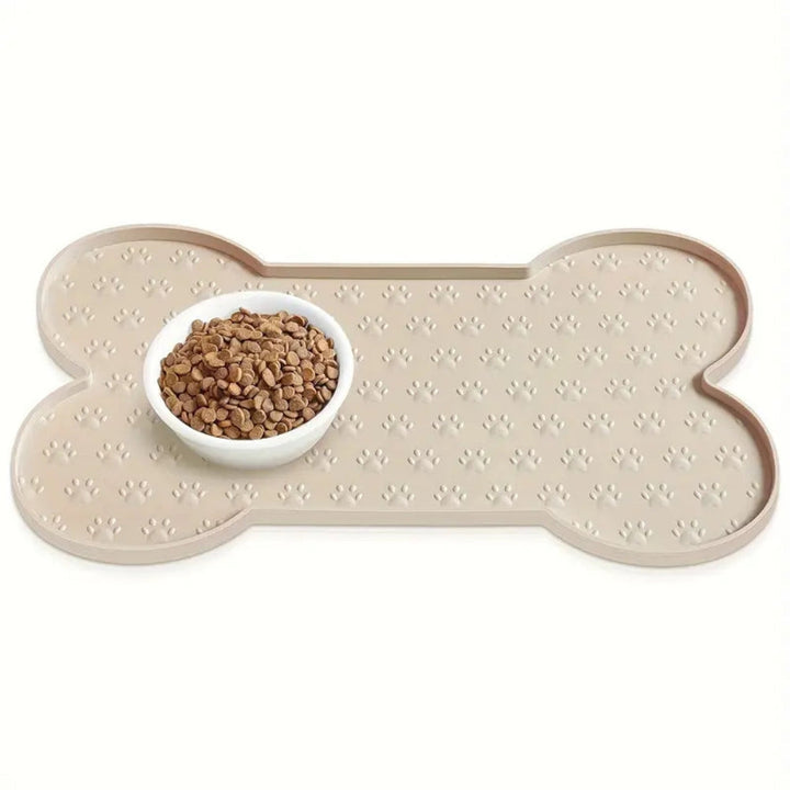Silikon-Fressnapfunterlage in Knochenform