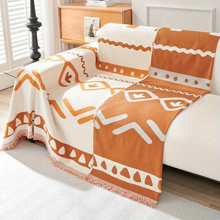 Wendbarer Boho-Sofaüberwurf