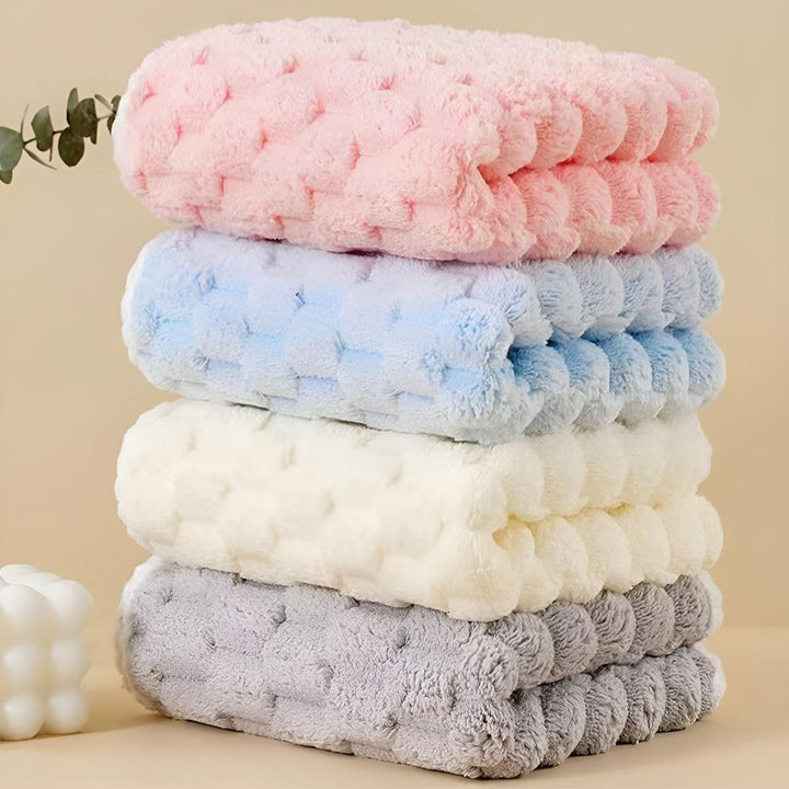 Set aus 2 Fleece-Handtüchern
