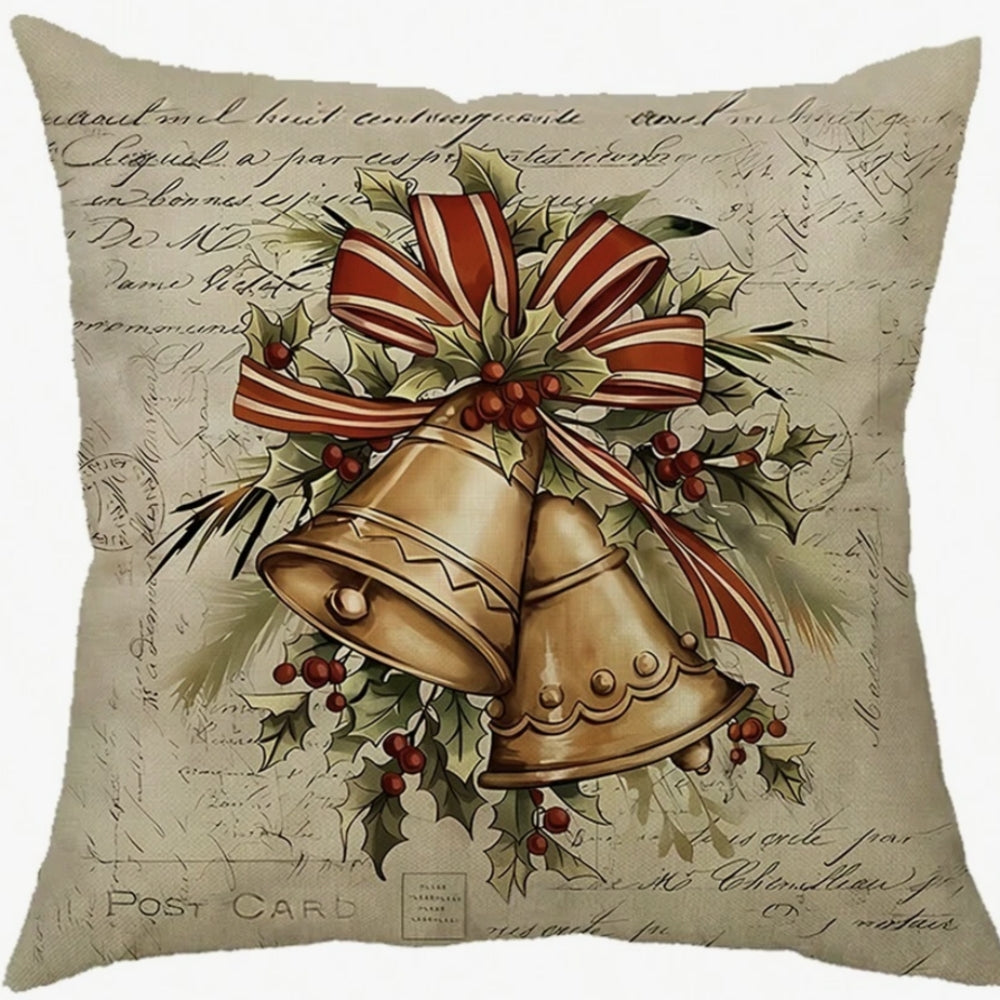 Weihnachts-Kissenbezug im Landhausstil