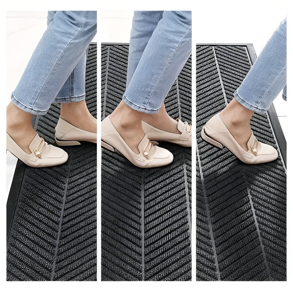 Fußmatte mit Chevron-Rillen