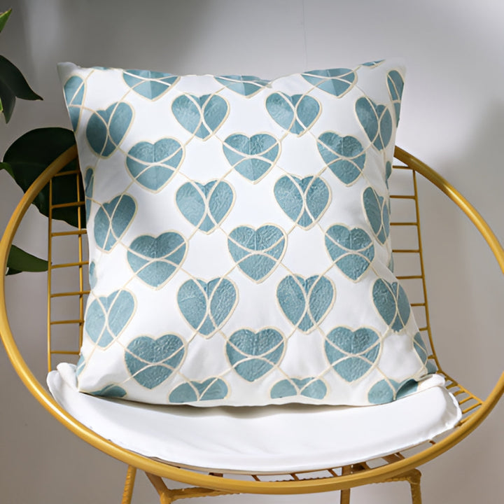 Bestickter Kissenbezug mit maritimen Motiven 45 x 45 cm