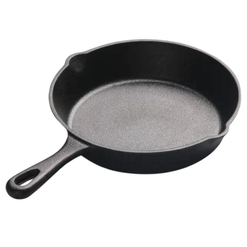 Eingebrannte Gusseisenpfanne