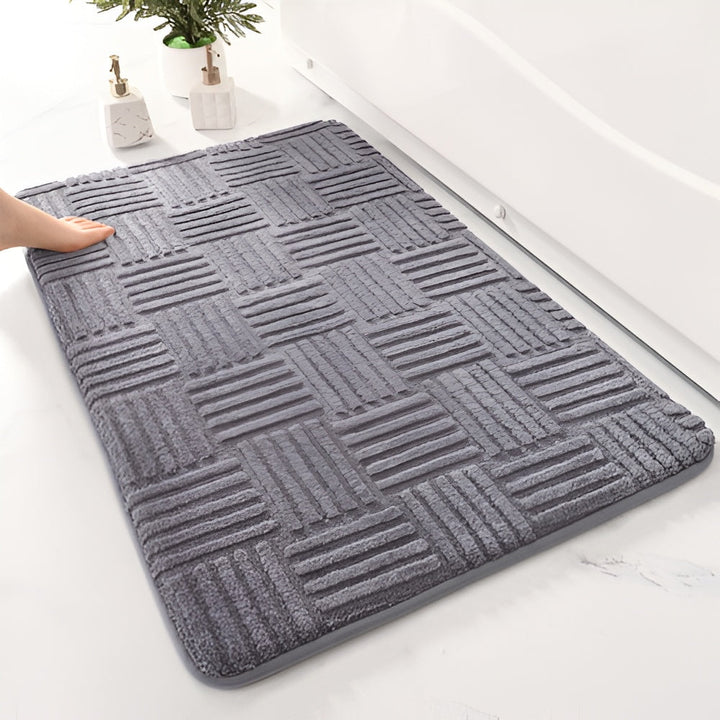Badematte mit Rautenmuster