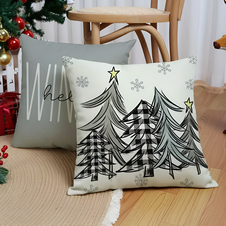 Weihnachtswichtel-Kissenbezüge, 4er-Set