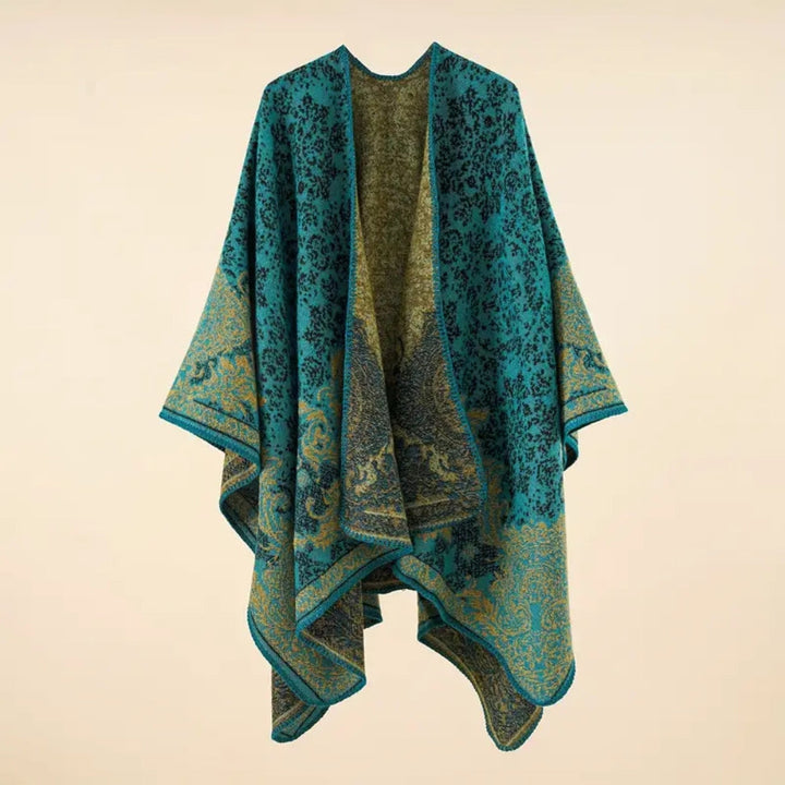 Warme Stola mit Barockmuster