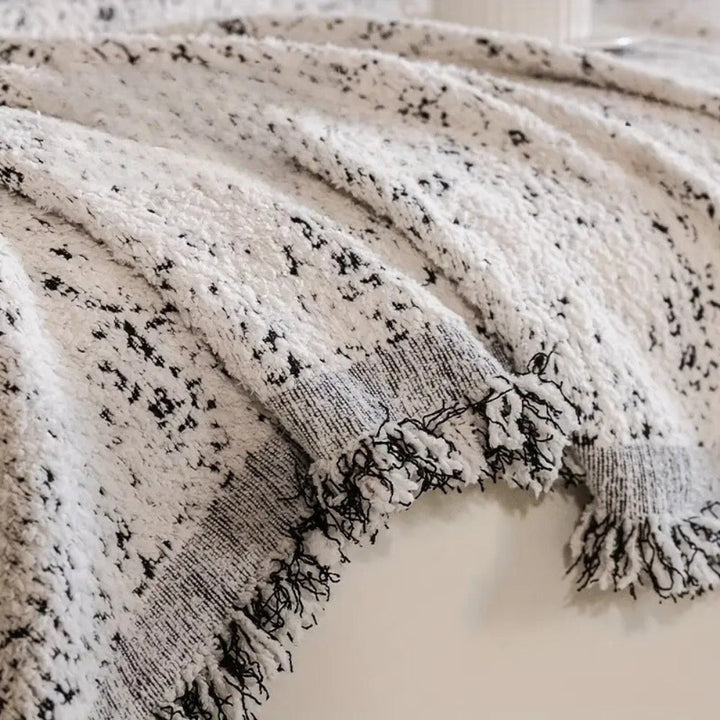 Wendbarer, gesprenkelter Boho-Sofaüberwurf