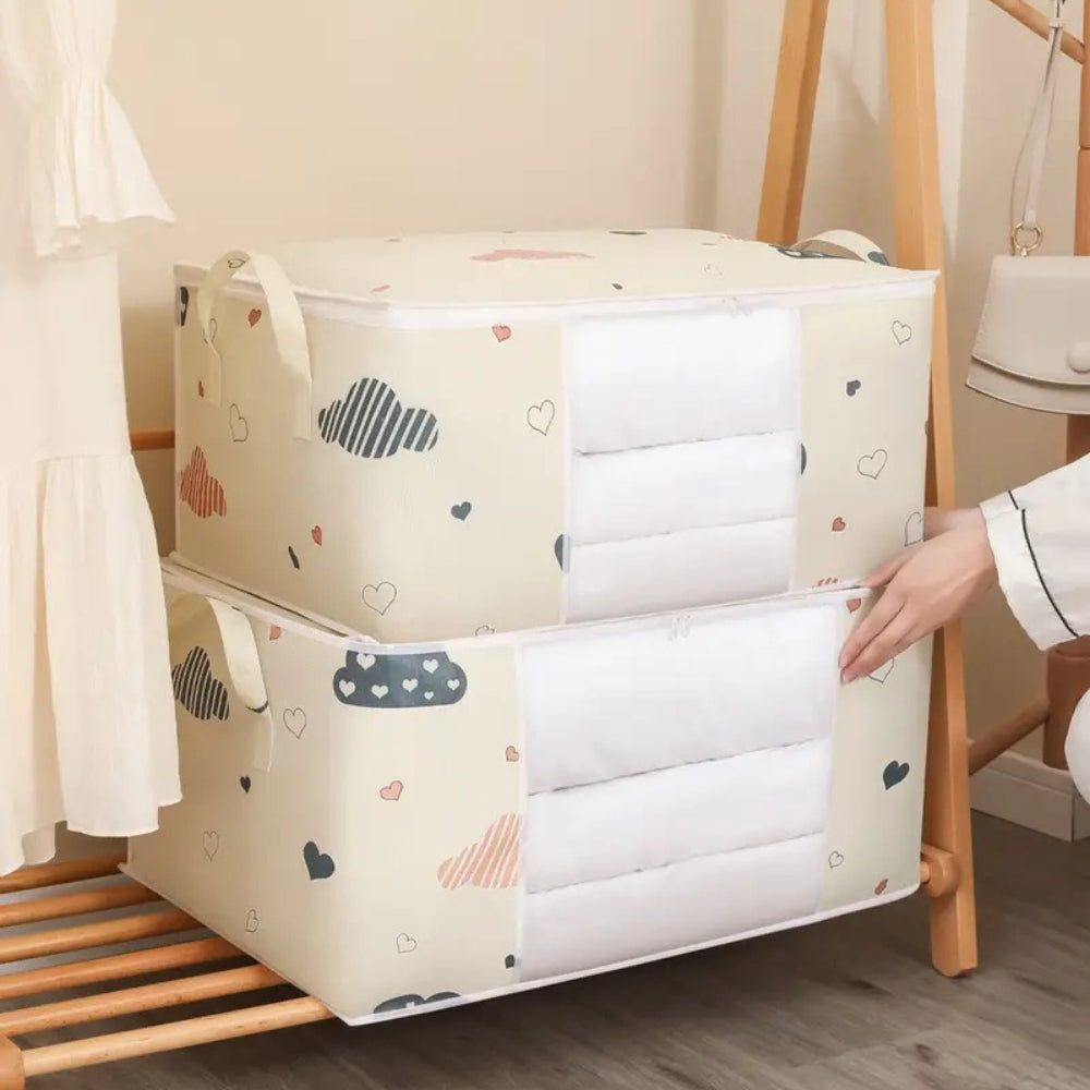 Aufbewahrungstasche aus Baumwolle und Polyester fürs Kinderzimmer