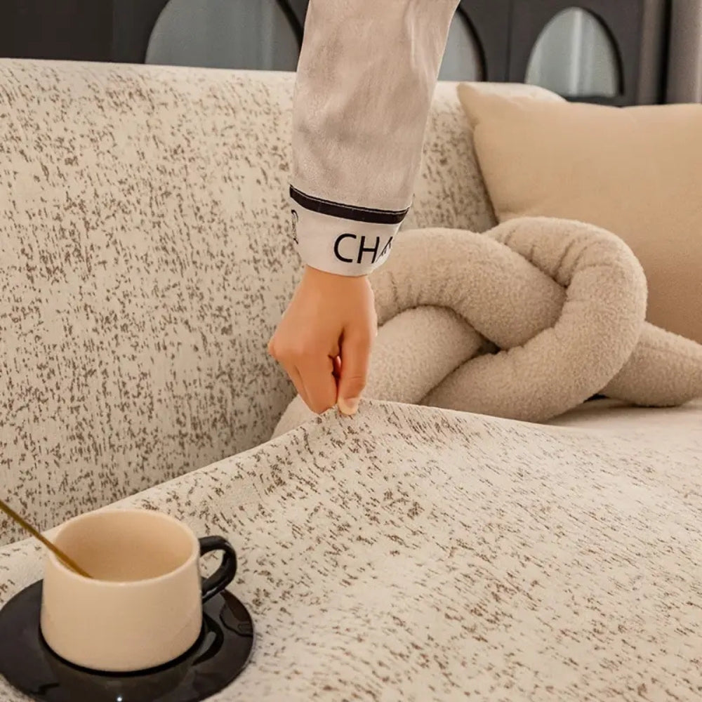 Chenille-Sofadecke mit Sprenkelmuster