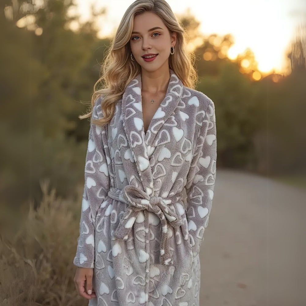 Bademantel aus weichem Fleece
