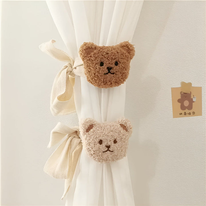 Vorhanghalter aus Plüsch in Teddybärform fürs Kinderzimmer