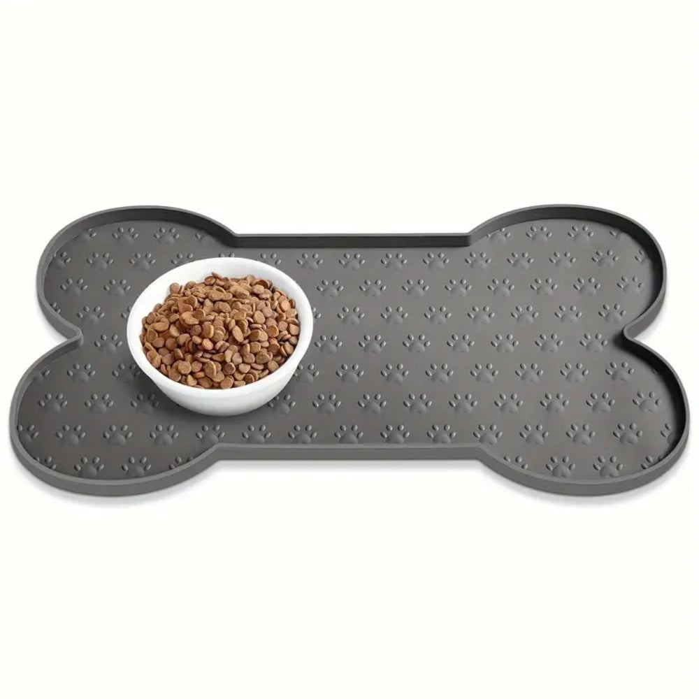 Silikon-Fressnapfunterlage in Knochenform