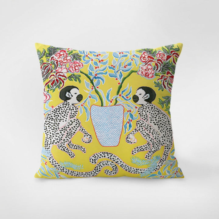 Kissenhülle mit Tiermotiv in Gobelinoptik