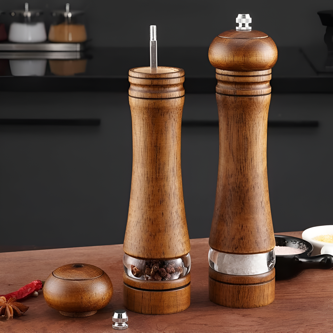 Gewürzmühle aus Eiche mit Keramikmahlwerk
