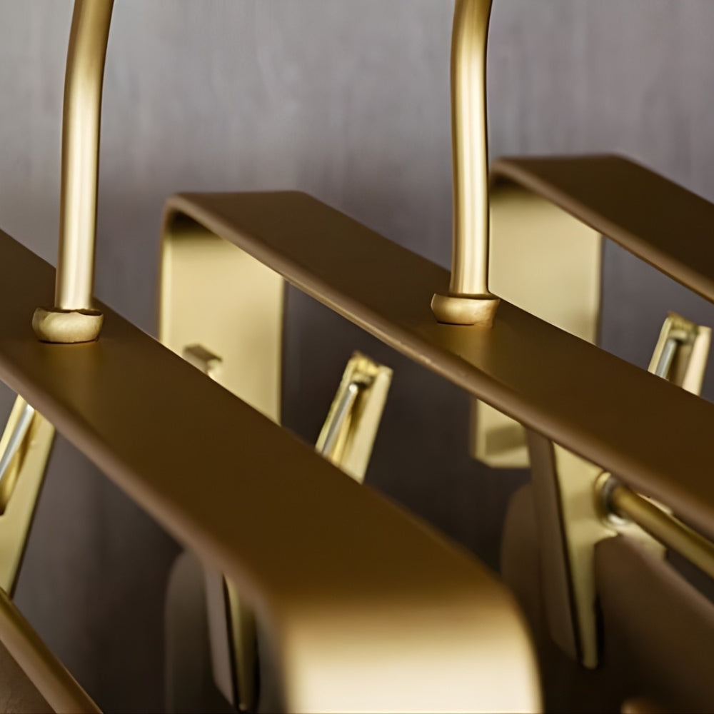 Aluminium-Kleiderbügel mit Klammern, 5er-Set