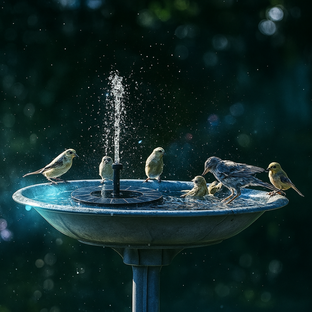 AquaLune™ | Solarbrunnen mit Lichtmagie