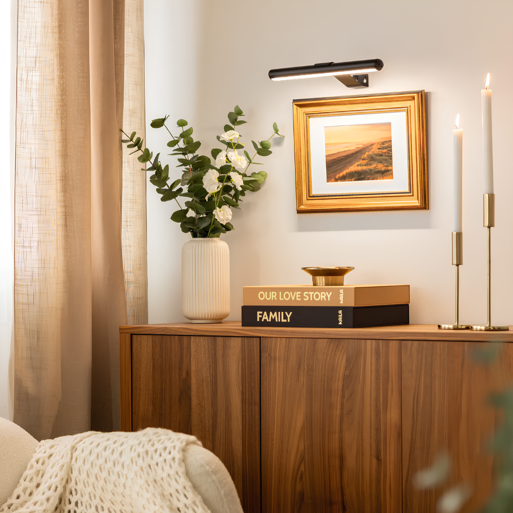 Gallumé™ | Moderne LED-Bilderleuchte Schwarz