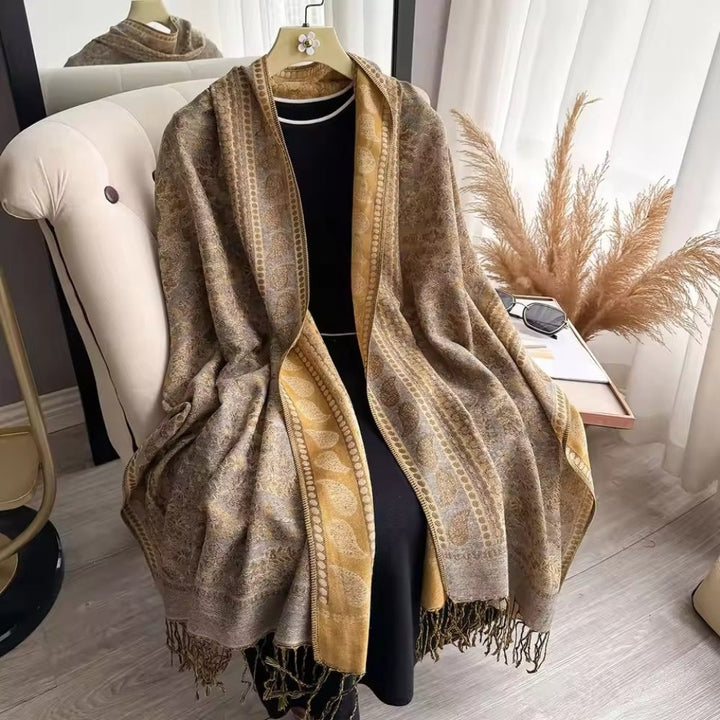 Stola mit floralem Boho-Muster