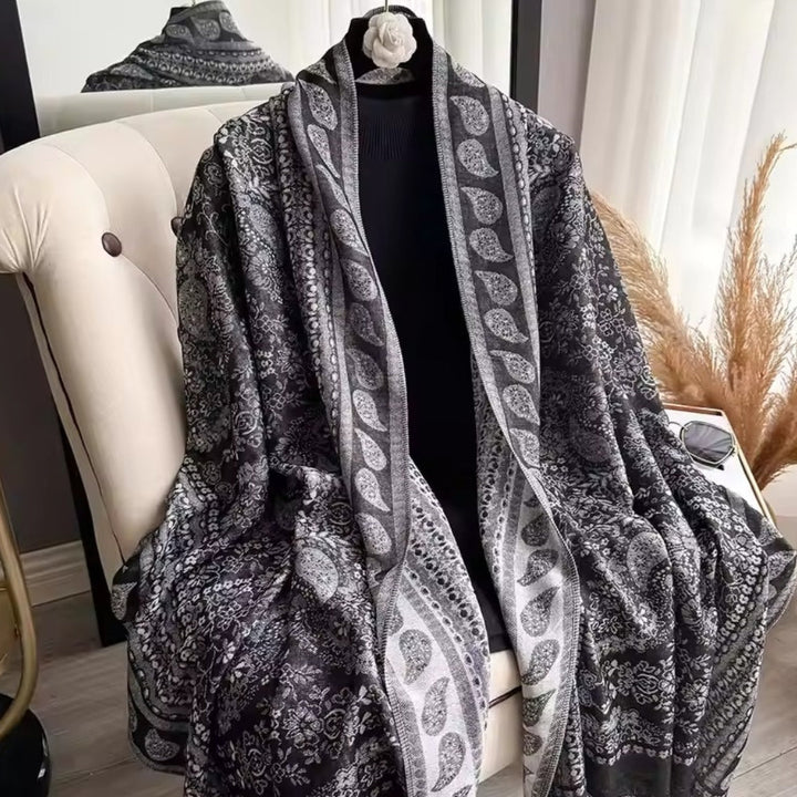 Stola mit floralem Boho-Muster