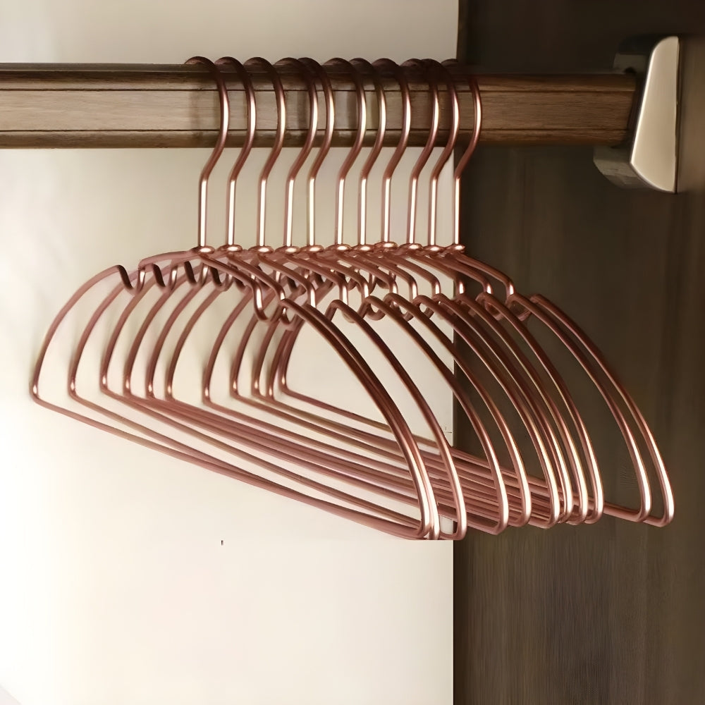 Nahtlose Kleiderbügel aus Aluminium, 10er-Set