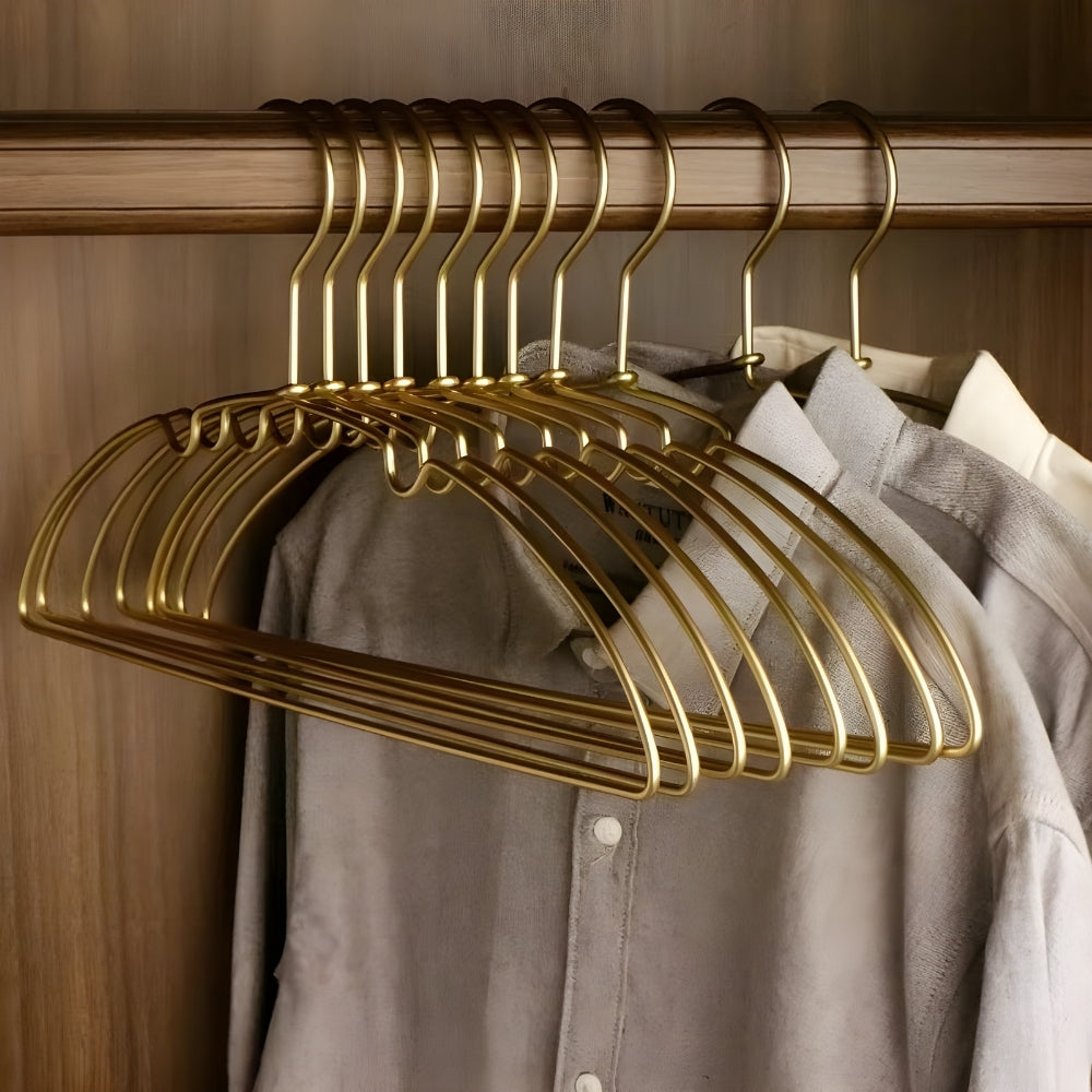Nahtlose Kleiderbügel aus Aluminium, 10er-Set