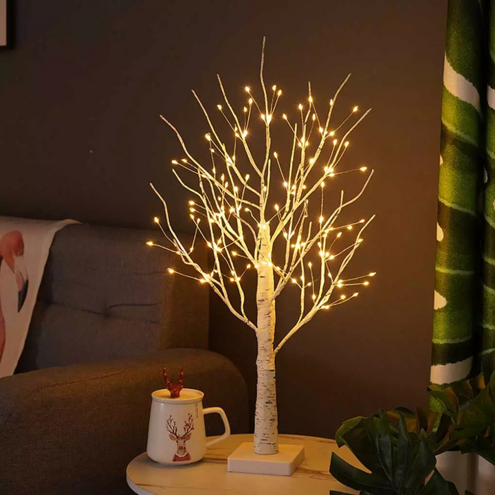 Birkluna™ | LED Birkenbaum-Lichterdeko Weiß