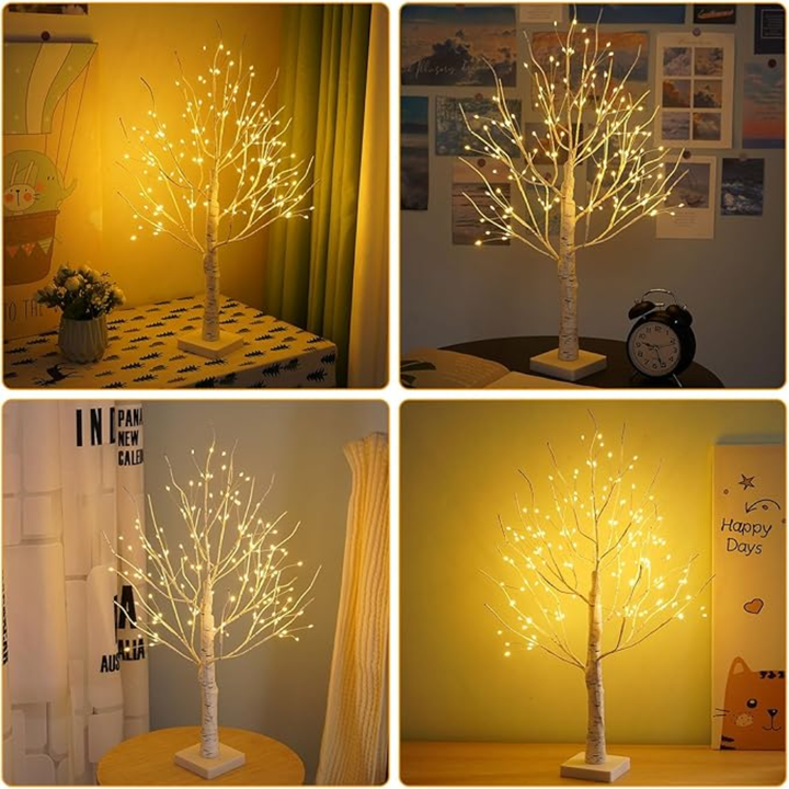 Birkluna™ | LED Birkenbaum-Lichterdeko
