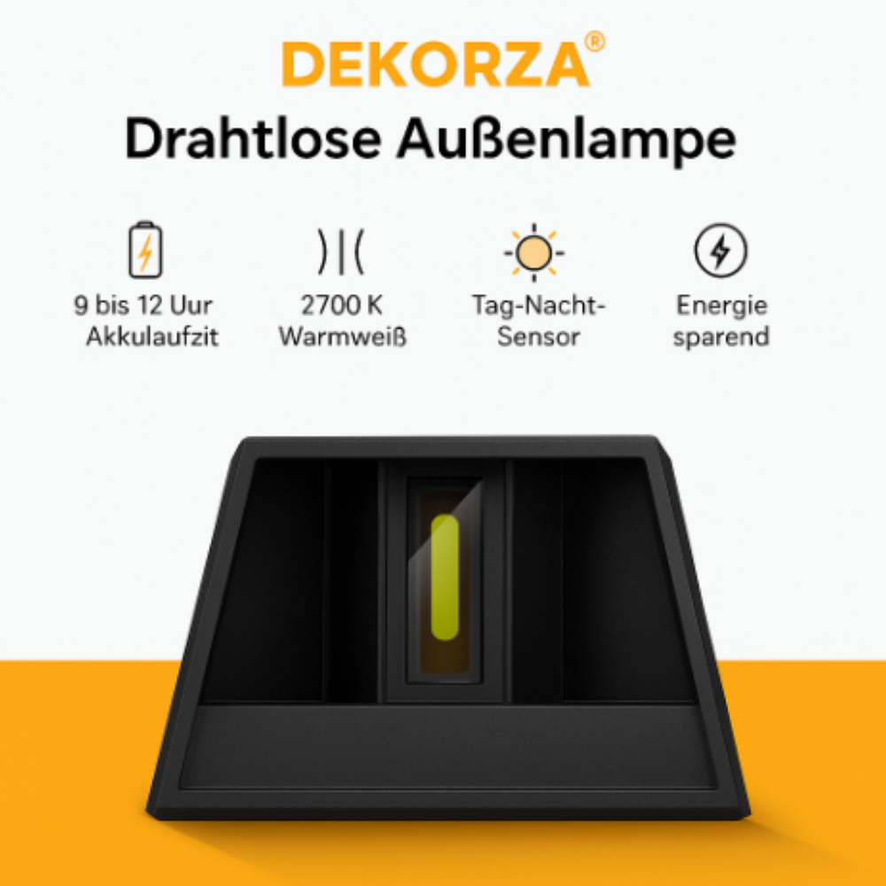 Sunvora™ | Kabellose Solar-Wandleuchte