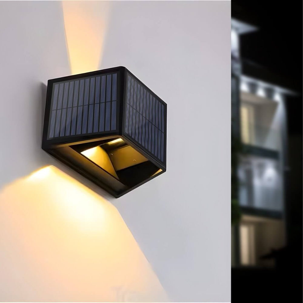 Sunvora™ | Kabellose Solar-Wandleuchte Warm