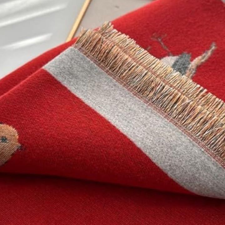 Jacquard-Stola mit Vogelmuster