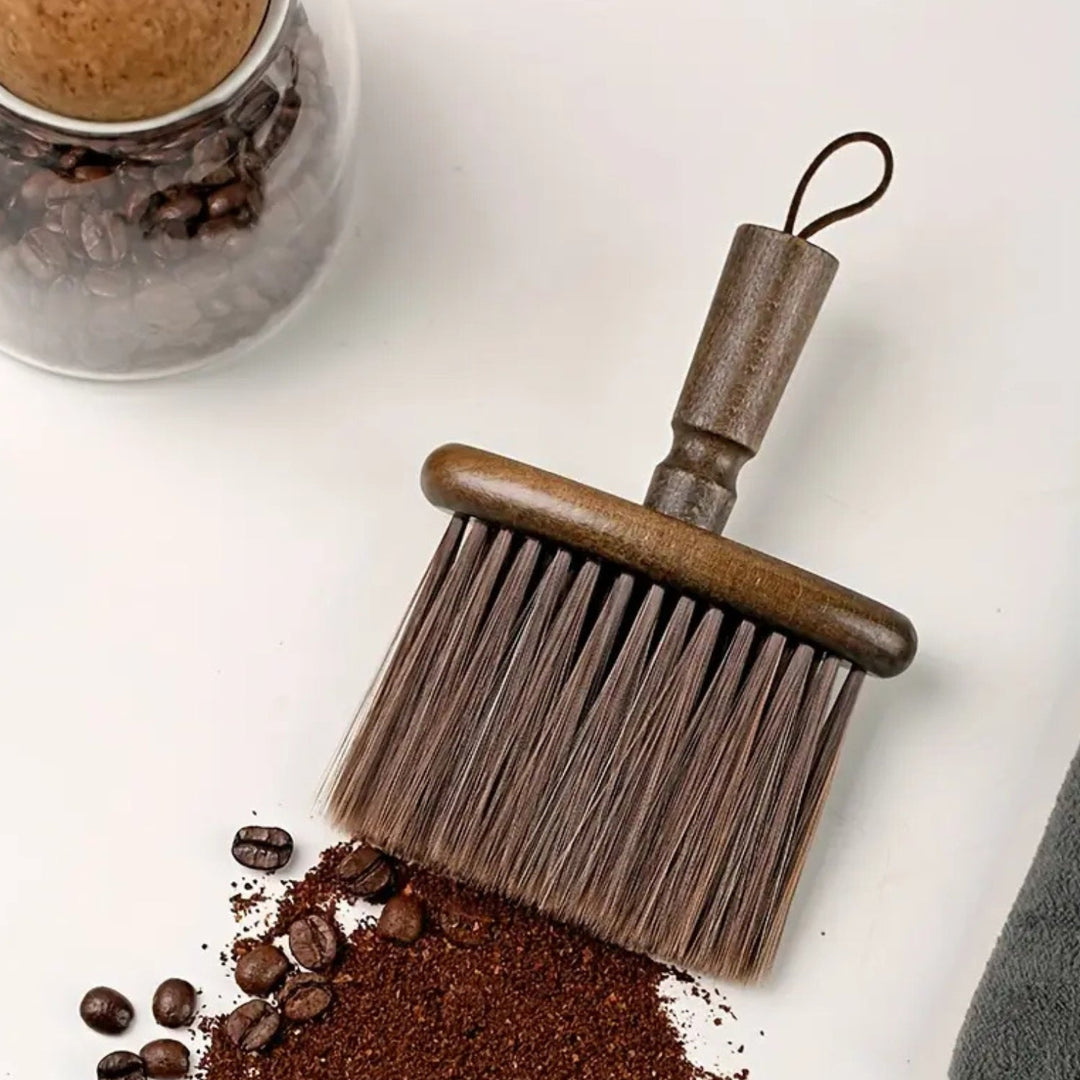 Reinigungsbürste aus Buchenholz für die Kaffeeecke