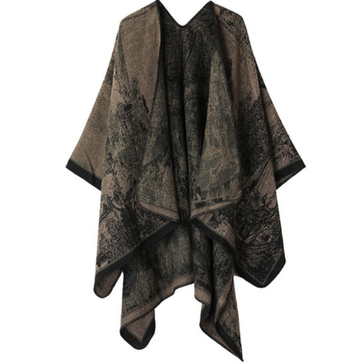 Schal-Cardigan mit Barockmuster, Unisex