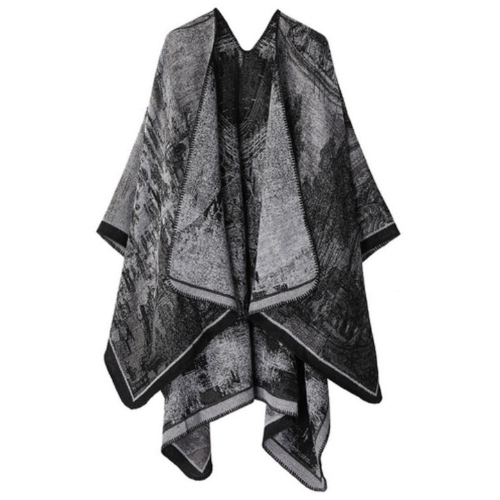 Schal-Cardigan mit Barockmuster, Unisex