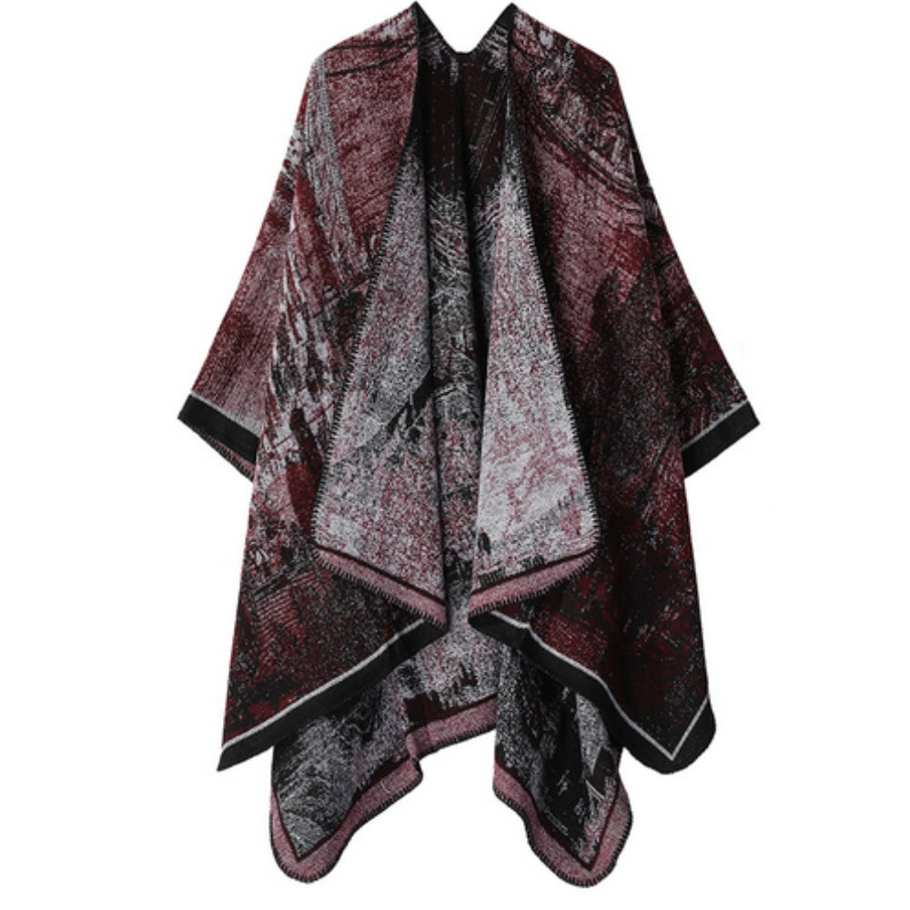 Schal-Cardigan mit Barockmuster, Unisex