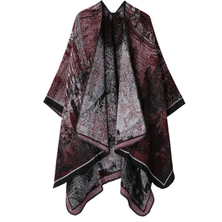 Schal-Cardigan mit Barockmuster, Unisex