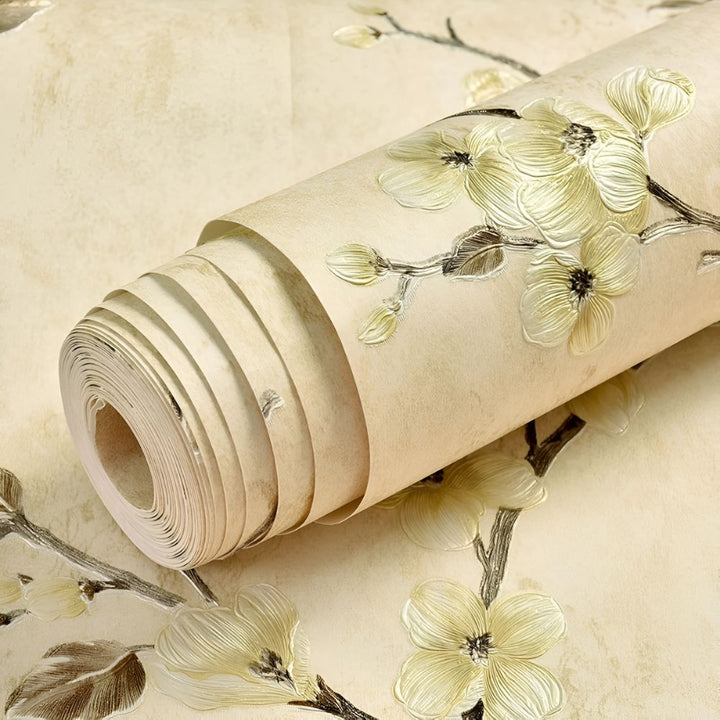 Selbstklebende Tapete mit floralem Muster