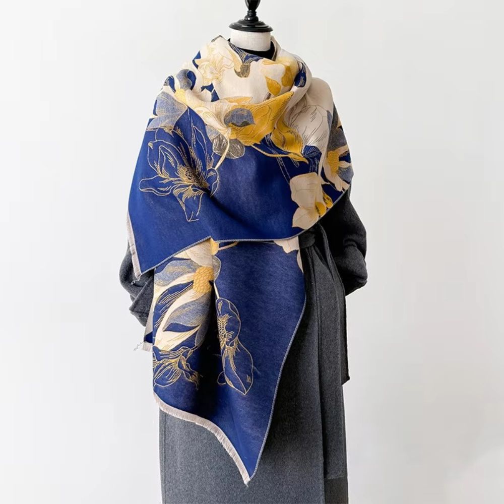 Wendbare Stola mit Blumenmuster