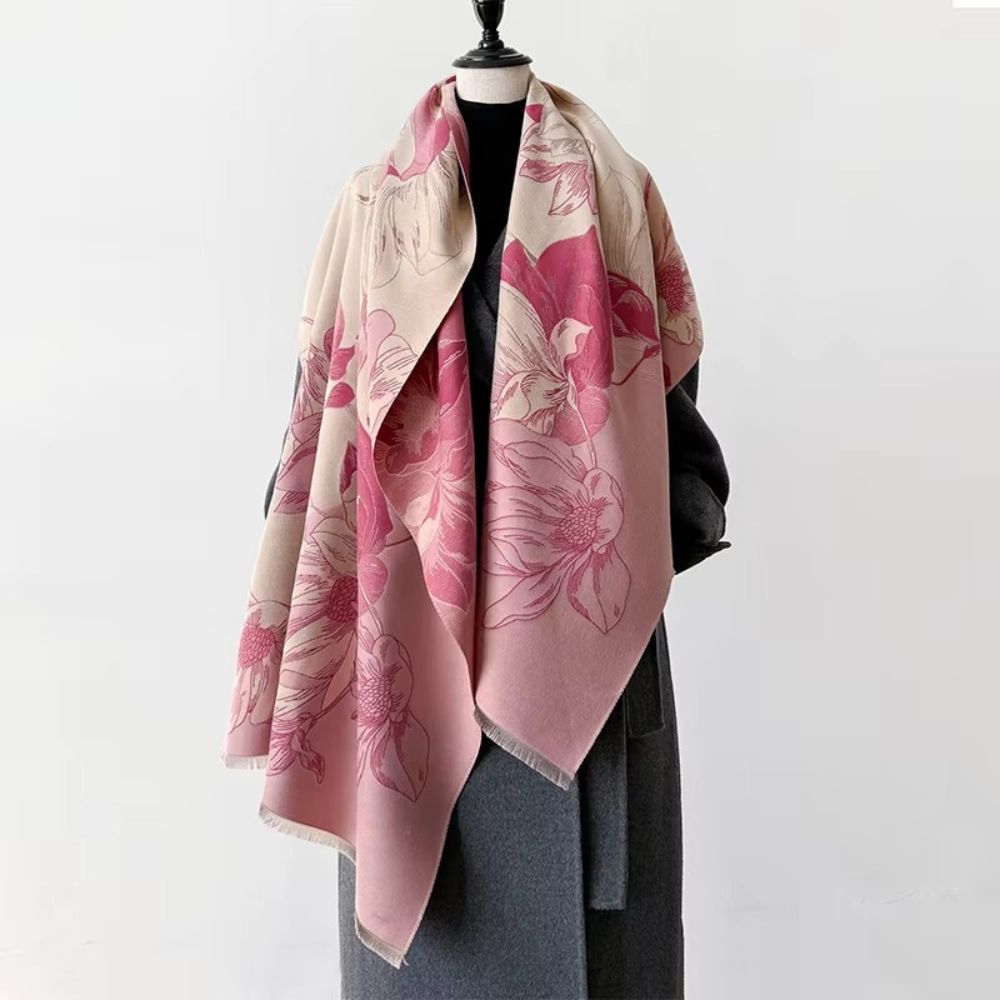 Wendbare Stola mit Blumenmuster