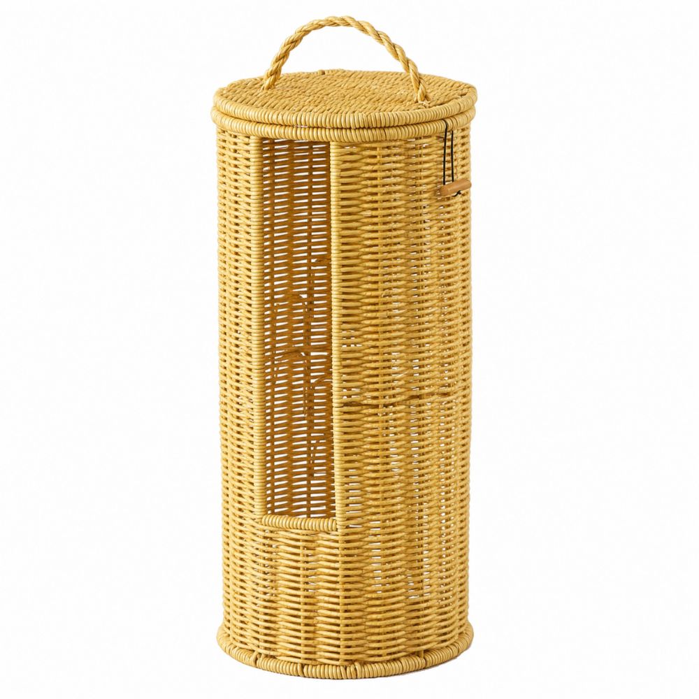 Freistehender Toilettenpapierhalter aus geflochtenem Seil