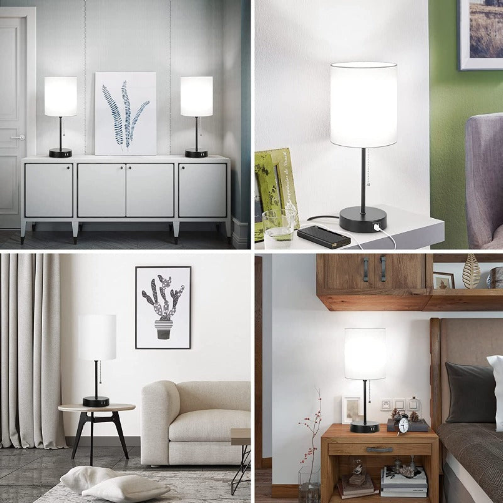 Brilumo™ | Intelligente Tischlampen mit Ladeanschlüssen