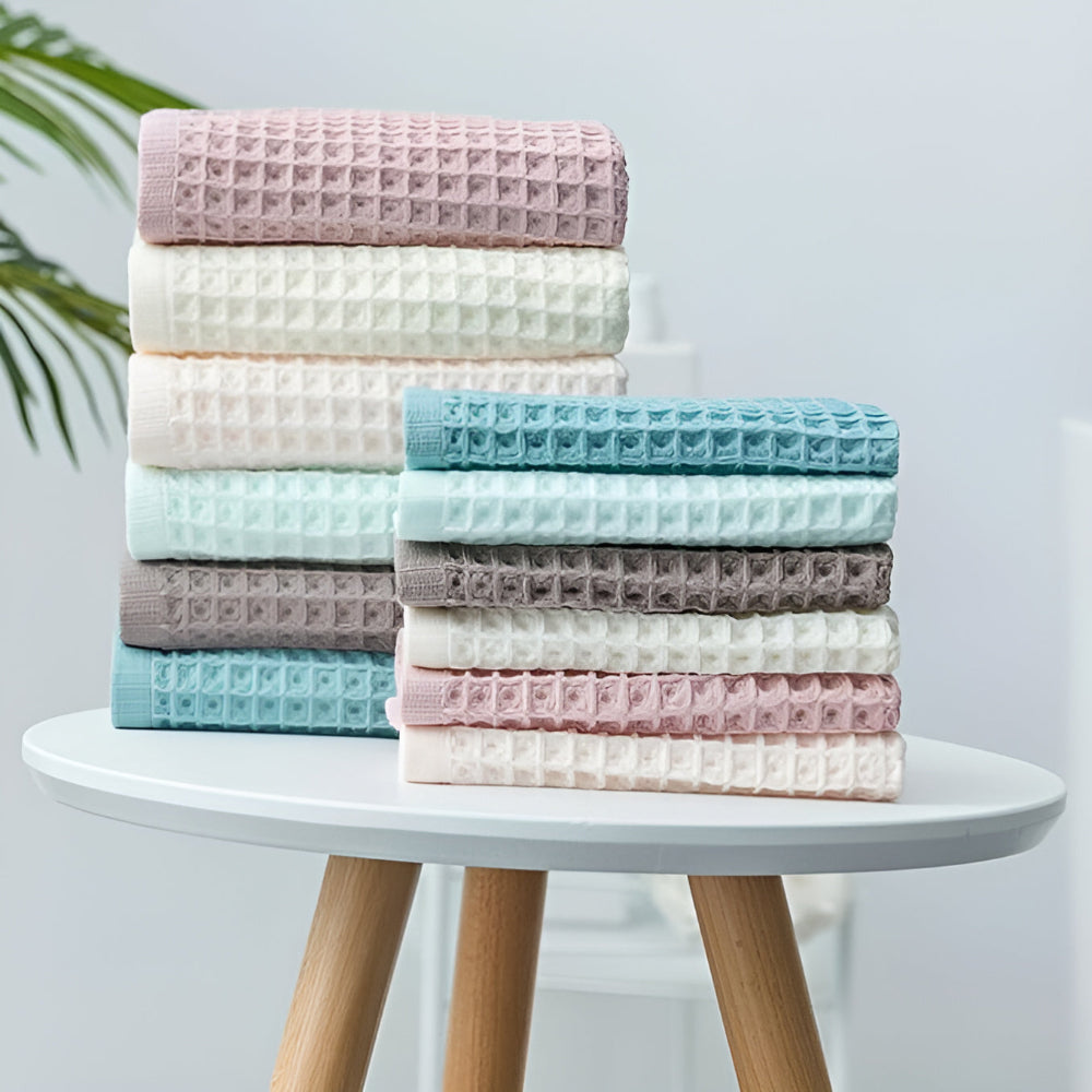 Handtuch mit Waffelstruktur 70 x 140 cm