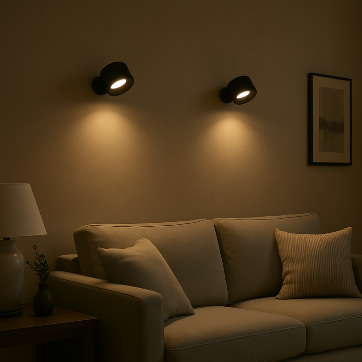 Rotalux™ | Kabellose 360° LED-Wandleuchte