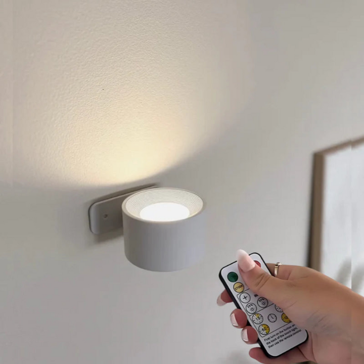 Rotalux™ | Kabellose 360° LED-Wandleuchte