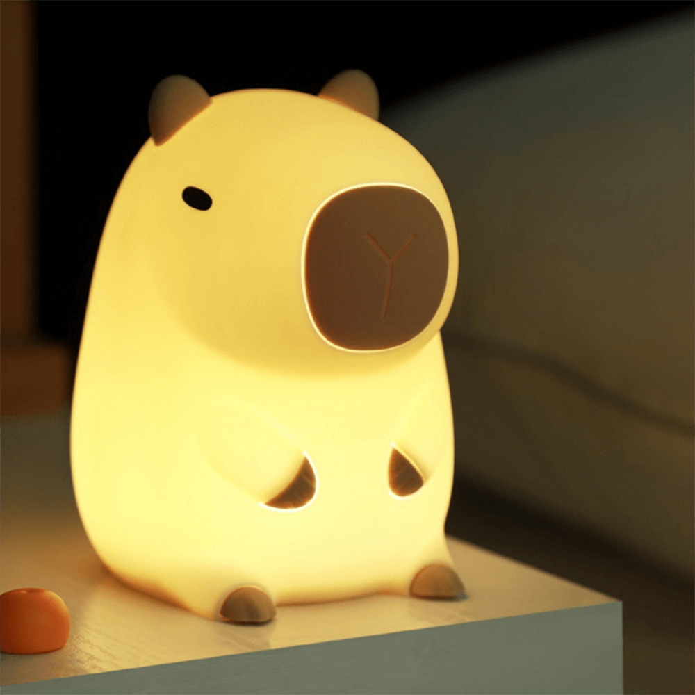 Tinylume™ | Tierisches LED-Nachtlicht Gelbe Capybara