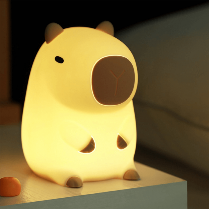 Tinylume™ | Tierisches LED-Nachtlicht Gelbe Capybara