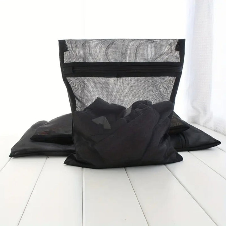 Schwarze Wäschenetze, 3er-Set